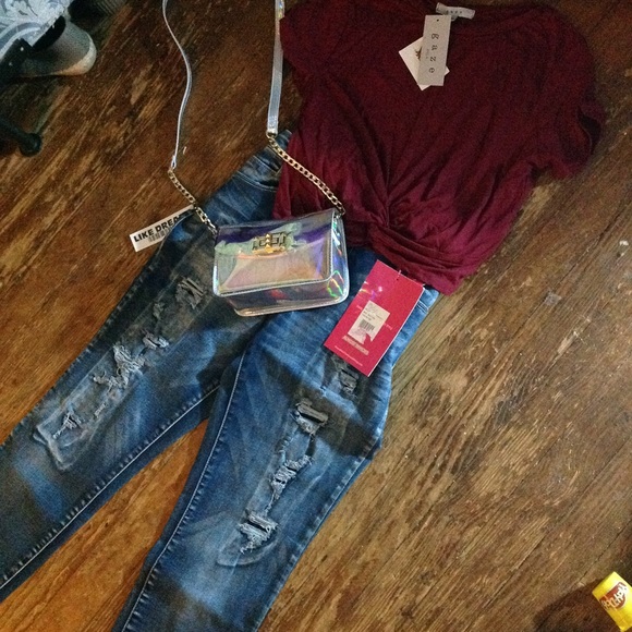 BRAND NEW translucent chain link crossbody bag - Picture 7 of 8